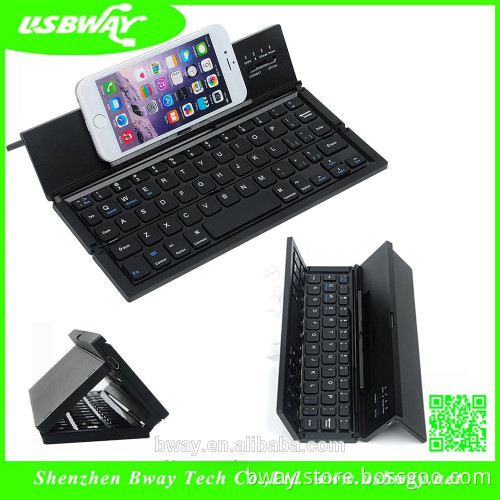 Portable folding mini wireless bluetooth mouse and keyboard with touchpad for tablet